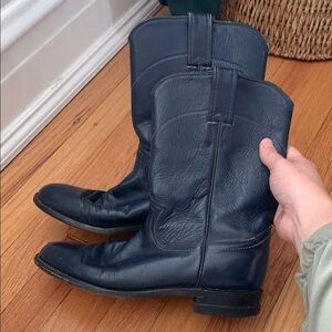 Justin Blue Cowboy Boots